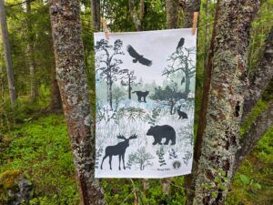 Keittiöpyyhe Kaukametsä