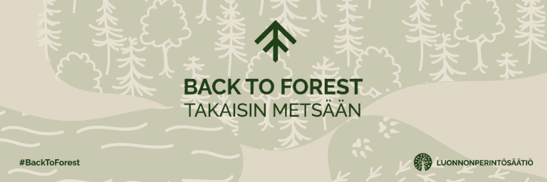 Back to Forest -kampanja kutsuu suojelemaan luontoa